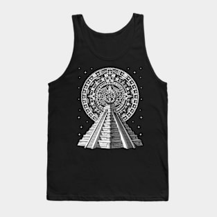 Aztec Pyramid Calendar Tank Top